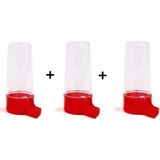 Green Pet Muhabbet Kuş Suluğu 3'lü Set 100 ml - 3 Adet - Kırmızı