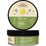 Green Pharmacy %98 Organik Şeker-Tuz Vücut Peelingi Verbena ve Tatlı Limon Yağı 200 ml