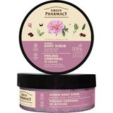 Green Pharmacy % 98 Organik Şekerli Vücut Peelingi Şam Gülü ve Shea Yağı 200 ml