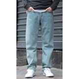 green poll Erkek Orta Mavi Rahat Kesim Baggy Pantolon