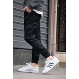 Green Poll Erkek Siyah Jogger Kargo Cepli Kot Pantolon - Lastikli Bel Ve Paça, Esnek Kumaş