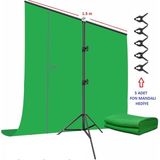 Green Screen Greenbox Chromakey T Stand Bar 150X200CM Yeşil Fon Perde Background Backdrop Çekim Set
