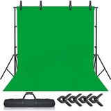Green Screen Greenbox Yeşil Fon Perde (2x3m) + Fon Standı + 4 Mandal