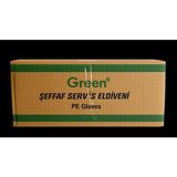 Green Şeffaf Naylon Hijyen Eldiven L 100'LÜ x 100PAKET (Koli)