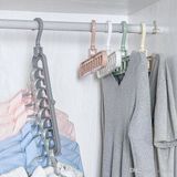 Green Sihirli Askı 8 Adet Sihirli Askı Yer Tasarrufu Sağlayan Askı Organizer Askı Elbise Askısı - Bej