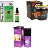 Green Sprey 45ML + Green Temptation D9 Kadin Damla + Q7 Epimedyum Ginseng Içeren Macun 240GR