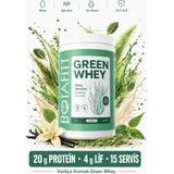 Green Whey Vanilya: 20G Protein ve 4g Lif Desteği – Whey Proteini, Inülin Lif, Spirulina, Krom Pikolinat Içeren Toz Ürün