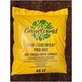 Green World 40 Litre İthal Çok Amaçlı Bitki Toprağı Torf Cocopeat Pro Mix - Kokopit Özel Karışım Saksı Harcı