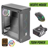 Green Z5 Surena Argb Gaming Bilgisayar Kasası (4×120Mm Fan + Kumanda) – 700W 80+ Bronze Psu Dahil