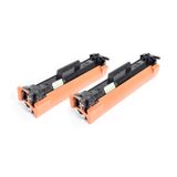 Green2Print toner siyahı 2x 1600 sayfa, HP CF217A, HP Laserjet Pro M102W, M102A, Laserjet Pro MFP M130A için uygun HP 17A yerine geçer