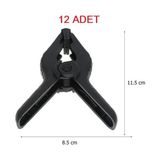 Greenbox Fon Mandali-Clamp 4.5 Inç Fon Perde Tutucu 12 Adet