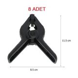 Greenbox Fon Mandali-Clamp 4.5 Inç Fon Perde Tutucu 8 Adet