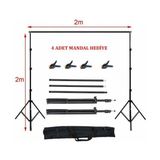 Greenbox Fon Standı (2x 2 Metre) + 4 mandal - 2X2