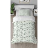 Greendecor Doğa Orman Çam Ağacı Desenli Baskılı Özel Tasarımlı Çarşafsız Tek Kişilik Tarz Şık Nevresim Takımı - Bej - 160 x 220 cm