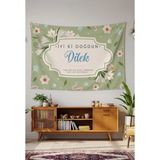 Greendecor Kişiye Özel Doğum Günü Duvar Örtüsü Iyi Ki Doğdun Happy Birthday Isim Yazılı Kumaş Doğum Günü Flaması - Yeşil - 140 x 200 cm