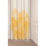 Greendecor Sarı Bej Krem Minimalist Sade Soft Pastel Özel Tasarım Dijital Baskılı (Tek Kanat) Şık Fon Perde - 135 x 250 cm
