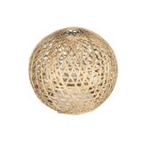 greenGAP Jüt Ip Hasır Top Balon Avize Başlığı - Lambader Başlığı- Abajur Şapkası [çap (Ø) : 17 Cm]