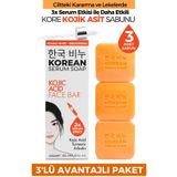 Greenlabel 3'lü Kore Kojik Asit Sabunu – Leke Karşıtı, Aydınlatıcı ve Karşıtı Kore Sabunu