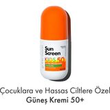 Greenlabel Çocuk Yüz Ve Vücut Kremi Yüksek Korumalı Kids Sun Spf 50 Mineral Bazlı Güneş Koruyucu Krem 100 ml