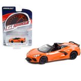 Greenlight Muscle Series 26 2021 Chevrolet Corvette Stingray Convertible Sebring Orange Oyuncak Araba