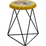 Greenmall Bondy Metal Tabure - Sarı