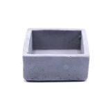 Greenmall Kare Beton Saksı 10 Cm Gri - - - --