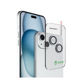 Greenmnky Buddies iPhone 15-15 Plus Uyumlu Açık Mavi Kamera Lens Koruyucu