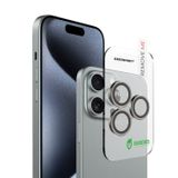 Greenmnky Buddies iPhone 16 Pro - 16 Pro Max Uyumlu Titanyum Grisi Kamera Lens Koruyucu