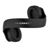 GREENMNKY Ears - Twist Out Speaker - Siyah - Kablosuz Kulak Üstü Bluetooth Kulaklık, Hoparlör