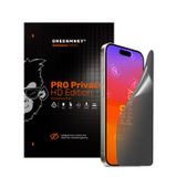 Greenmnky iPhone 12 Pro-Pro Privacy HD Edition Panzerfolyo Şeffaf Ekran Koruyucu