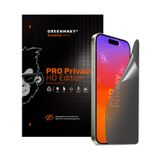Greenmnky iPhone 13-Pro Privacy HD Edition Panzerfolyo Şeffaf Ekran Koruyucu