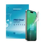 Greenmnky iPhone 14 Plus - Pro Clear Edition Panzerfolyo Şeffaf Ekran Koruyucu