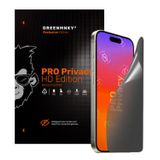Greenmnky iPhone 14 Pro Max - Pro Privacy HD Edition Panzerfolyo Şeffaf Ekran Koruyucu