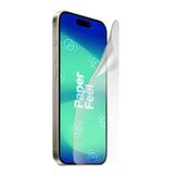 Greenmnky iPhone 15 Pro Paperfeel Panzerfolyo Şeffaf Ekran Koruyucu