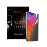 Greenmnky iPhone 15 Pro Pro Privacy HD Edition Panzerfolyo Şeffaf Ekran Koruyucu