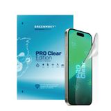 Greenmnky iPhone 16 Plus Pro Clear Edition Panzerfolyo Şeffaf Ekran Koruyucu