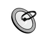 Greenmnky Magnetic Ring Holder Metal Manyetik Halka Özellikli Cep Telefonu Yüzük Tutucu Siyah