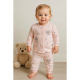 greenmoss %100 Pamuk Ağaç Desenli Bebek Pijama Takımı