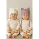 greenmoss Dış Kısmı Polar İç Kısmı %100 Pamuk Bebek Bere
