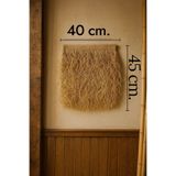 Greenosier 40cm.x45cm.Doğal Rafya Hasır Püskül Saçak Püskül Dekorasyon