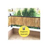 Greenosier 90cm.x5m. Kamış Hasır Bambu Çit Balkon Çiti Bahçe Dekorasyon