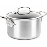 Greenpan Barcelona Evershine 3ply 18 cm Derin Tencere 2,1 L | Thermolon™ Seramik Yüzey | Pfas, Pfoa ve Ptfe Içermez |paslanmaz Çelik - Gümüş