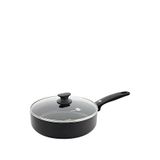 Greenpan Cambridge Thermolon™ Seramik Yüzey Adonize Basık Tencere 24 Cm - Siyah