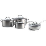 Greenpan CC005244-001/CC004782-001 Geneva 3PLY 8 Parça Çelik Tencere Seti
