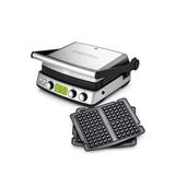 Greenpan Elite Grill Çelik Tost Makinesi + Waffle Plakası Seti - Gümüş