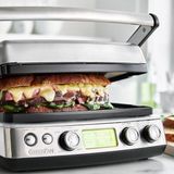 GreenPan Elite Grill Tost Makinesi İnox | 7’si 1 Arada | Thermolon™ Volt Seramik Yüzey | PFAS, PFOA, PTFE İçermez | LCD Ekran | Çift Bölgeli Isıtma | 2200 W