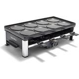 Greenpan Raclette Izgara 8 Kişilik Çevrilebilir 3'ü 1 Arada Izgara - Siyah