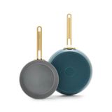 Greenpan Stanley Tucci 20 cm+26 cm 2'li Venedik Mavisi Kızartma Tava