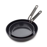 GreenPan Stanley Tucci Milano Seramik Kızartma Tavası 2'li Set 20cm 26cm Siyah
