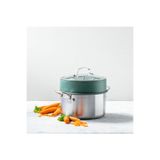Greenpan Steamy Yeşil 24 cm Buharda Pişirici | 24 cm Tencerelerle Uyumlu | Üst Üste Kullanılabilir |